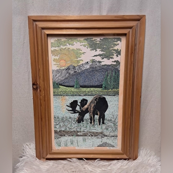 rocky hoerner Other - Framed Nature Artwork with Moose